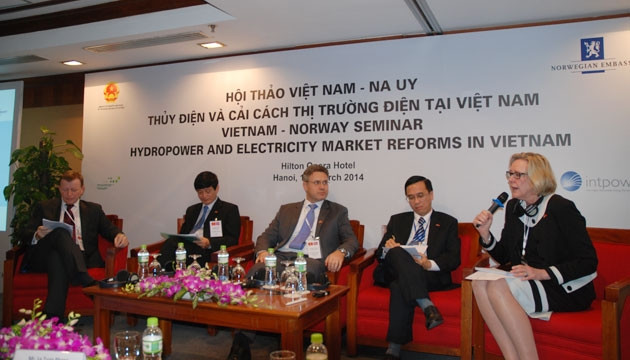 Đại diện Na Uy và Việt Nam thảo luận tại hội thảo.