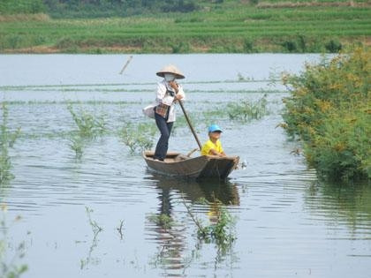 Đưa con đến trường.