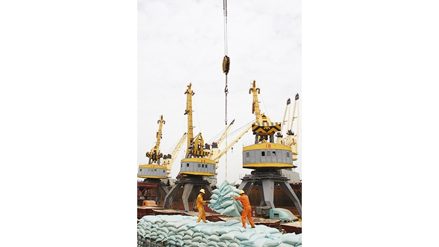 Xuất khẩu hàng hóa tại cảng Hải Phòng (TP Hải Phòng). Ảnh: TRẦN HÙNG