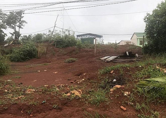 Diện tích đất cấp trái quy định tại khu vực sân bay Bu Boong, xã Đắk Búk So, Tuy Đức, Đắk Nông.