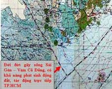 Hệ thống đứt gãy kiến tạo sông Sài Gòn đã “trở mình”