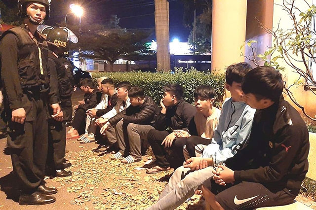 Nhiều đối tượng tham gia hỗn chiến bị bắt giữ ngay trong đêm.