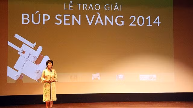 Phó Chủ tịch thường trực Hội Điện ảnh Việt Nam, Nguyễn Thị Hồng Ngát phát biểu khai mạc tại buổi lễ.