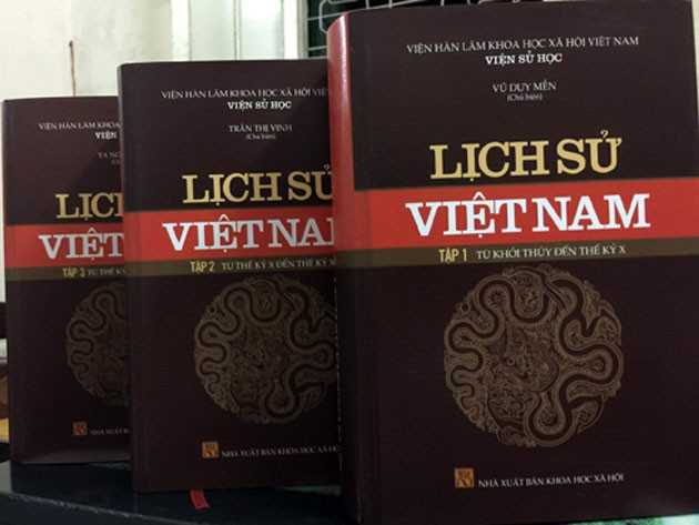 Bộ sách "Lịch sử Việt Nam". Ảnh: NĐBND