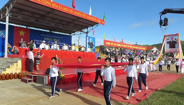 Khai mạc Lễ hội Văn hóa - Thể thao miền núi Quảng Nam