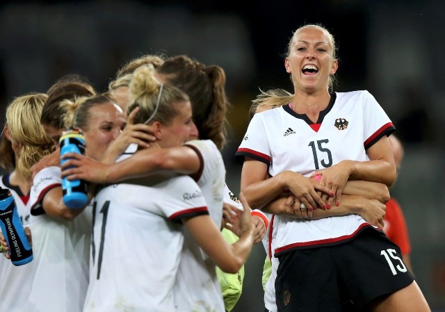 Đội tuyển nữ Đức trước cơ hội giành HCV Olympic. (Ảnh Reuters)