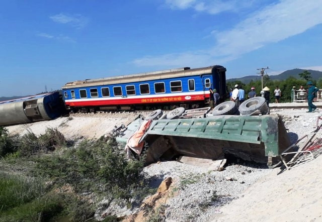 Vụ tai nạn đường sắt tại Tĩnh Gia (Thanh Hóa).