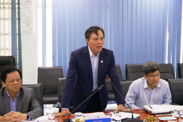 Tổng Giám đốc BSR Bùi Minh Tiến báo cáo về hoạt động SXKD của BSR.