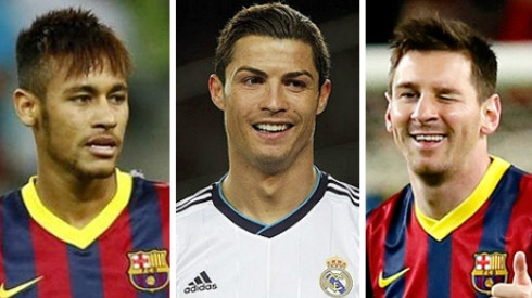 Ba ứng cử viên cuối cùng cho Quả bóng vàng FIFA 2015: Neymar, Ronaldo và Messi. (Ảnh: Reuters).