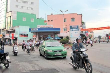 Một góc thị trấn Hóc Môn hôm nay.