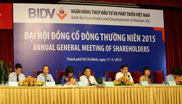 BIDV tổ chức thành công Đại hội đồng Cổ đông thường niên năm 2015
