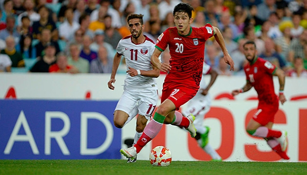 Sardar Azmoun, "người hùng" của ĐT Iran trong trận đấu chiều nay 15-1. (ảnh: Asian Cup 2015)