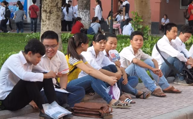 Thí sinh kỳ thi THPT quốc gia 2015.