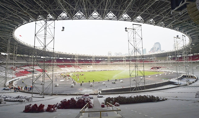 Sân vận động Gê-lô-ra Bung Các-nô sẽ tổ chức lễ khai mạc và bế mạc ASIAD 2018.