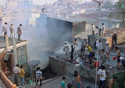 Một vụ cháy tại quận Bình Thạnh,
TP Hồ Chí Minh.