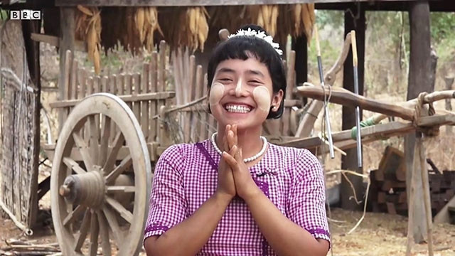 Pyone Yi với mái tóc xinh xắn của mình. Ảnh chụp màn hình