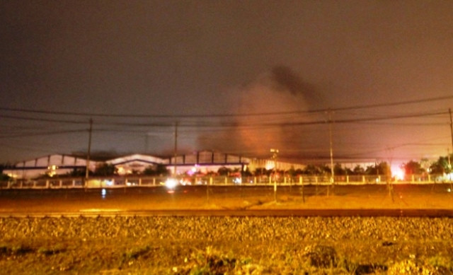 Hiện trường vụ cháy.