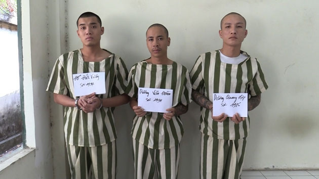 Các đối tượng bị khởi tố.