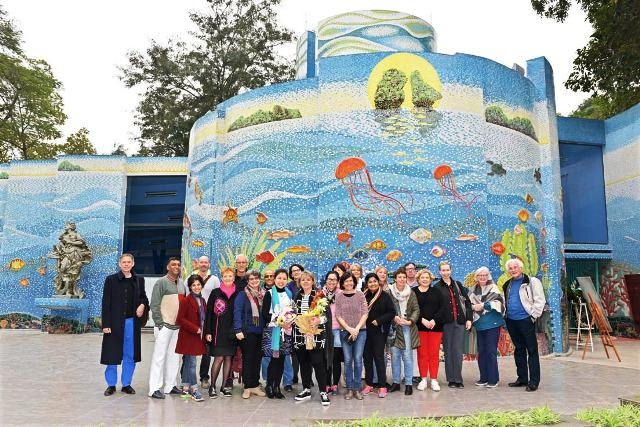 Nhà Gương đón tiếp Hội những người bạn của di sản Việt Nam.