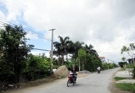 Tiến độ thi công dự án REII chậm, dẫn đến tình trạng cột điện không dây.