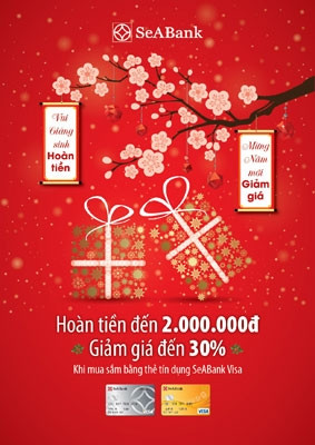SeABank triển khai ưu đãi chủ thẻ quốc tế dịp Tết
