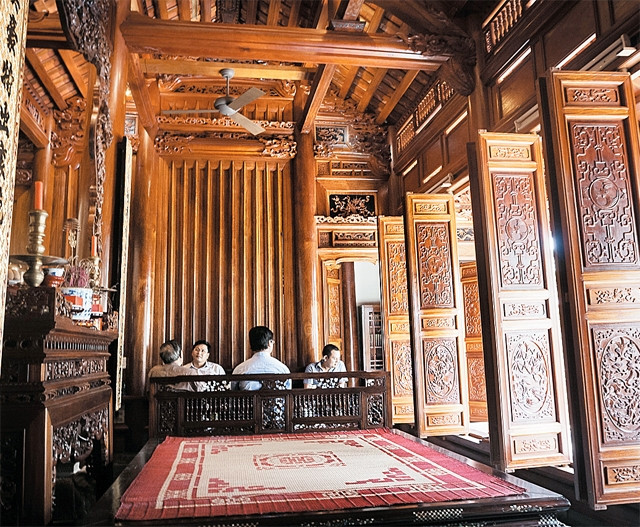 Không gian nhà Việt do kiến trúc sư Nguyễn Giang thiết kế và dựng.