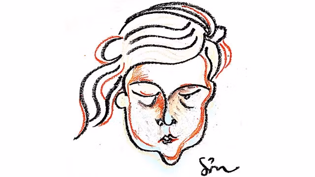 Nữ sĩ Hồ Xuân Hương, tranh của họa sĩ Nguyễn Tuấn Sơn.