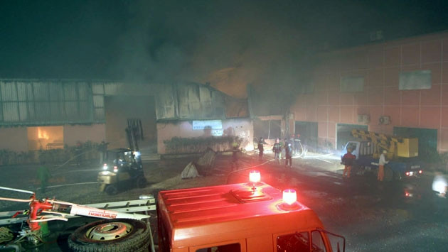 Hiện trường vụ cháy.