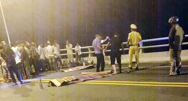 Hiện trường vụ tai nạn.