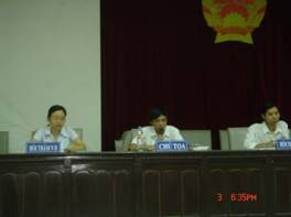 Học viên khoa LS-Học viện Tư pháp tập diễn án.