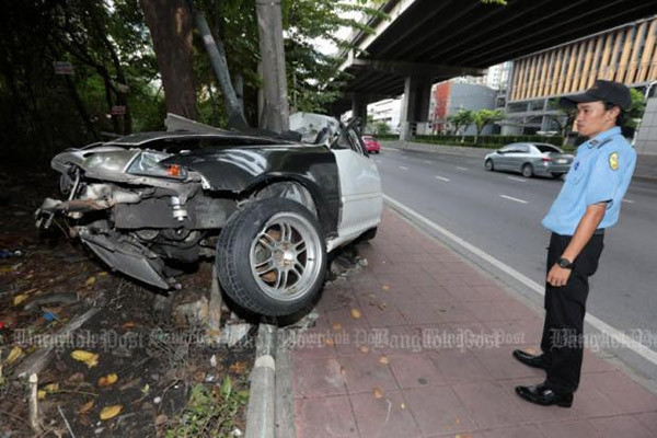 Thái-lan hiện là nước có tỷ lệ tử vong do tai nạn giao thông đường bộ cao nhất thế giới. (Ảnh: Bưu điện Bangkok)