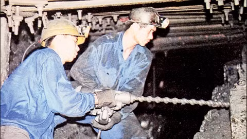 Công nhân Công ty cổ phần than Mông Dương khai thác than trong hầm lò.