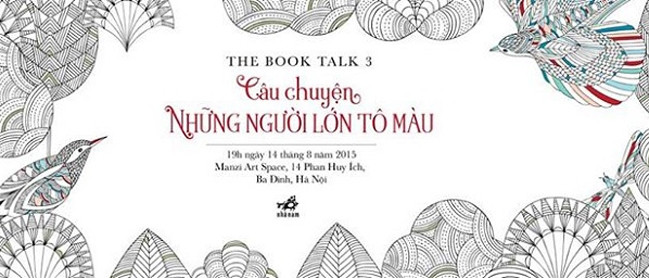 "The Book Talk" với chủ đề “Sách tô màu dành cho người lớn”