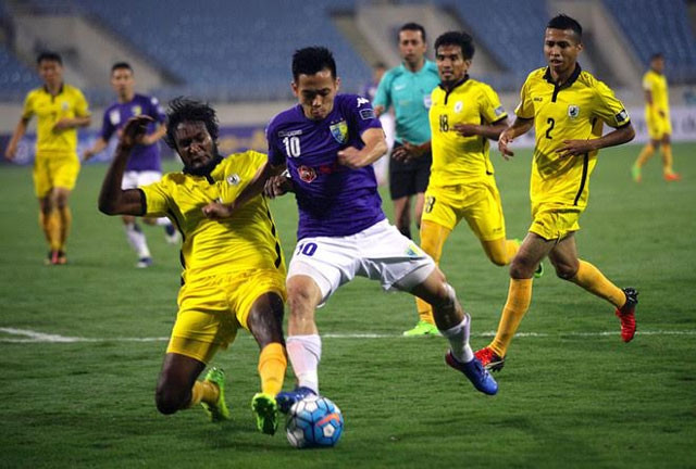 Ở trận đấu lượt đi, Hà Nội giành chiến thắng đậm 4-0 trước đại diện tới từ Singapore Tampines Rovers.