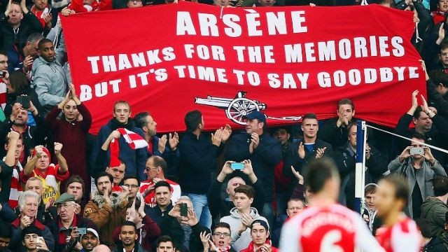 Nhiều CĐV muốn HLV A. Wenger rời Arsenal.