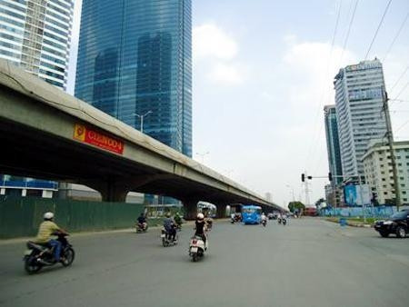 Cầu cạn đường vành đai 3 - điểm nhấn của giao thông đô thị Thủ đô do Cienco 4 thi công.