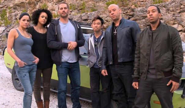 Các diễn viên của phim trước khi Paul Walker gặp tai nạn.