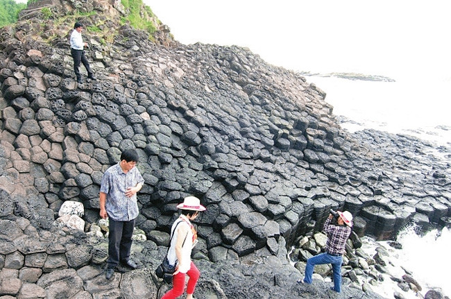 Gành Đá Đĩa, danh thắng nổi tiếng của xứ Nẫu Phú Yên.