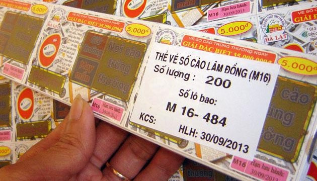 Lô xổ số cào bị lộ kết quả.