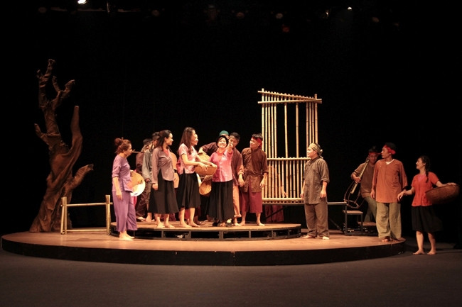 Cảnh trong vở diễn "Lời nói dối cuối cùng".