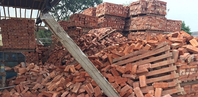 Hiện trường vụ tai nạn.