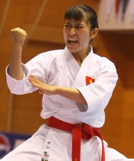 VĐV Nguyễn Hoàng Ngân.