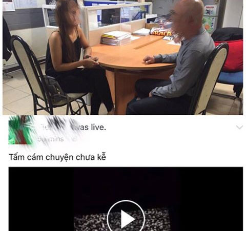 Nữ khán giả vi phạm bản quyền phim "Tấm Cám - Chuyện chưa kể" bị ghi biên bản tại rạp.