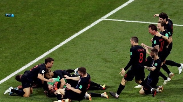 Đánh bại chủ nhà Nga trên chấm đá luân lưu, Croatia tiến vào bán kết World Cup lần đầu tiên sau hai thập kỷ qua. (Ảnh: FIFA)