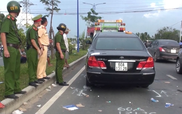 Hiện trường vụ việc trên đường Đặng Văn Trơn ngày 12-6-2019.