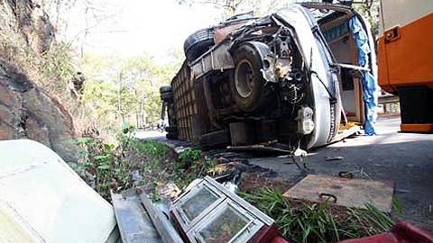 Hiện trường vụ tai nạn. Ảnh: Internet