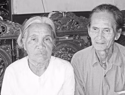 Vợ chồng cựu chiến binh Vũ Minh Tằng.