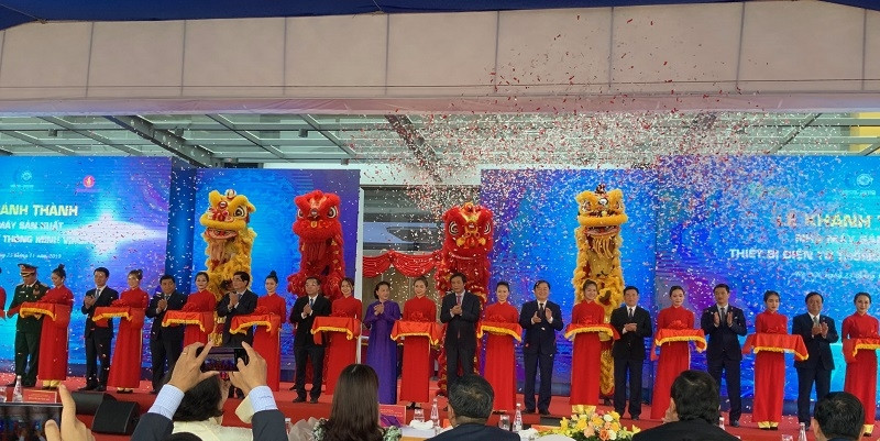 Lễ khánh thành giai đoạn 1 của Tổ hợp Nhà máy sản xuất thiết bị điện tử Vinsmart tại Khu công nghệ cao Hòa Lạc