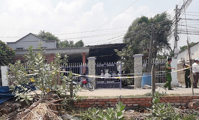 Căn nhà xảy ra vụ án.