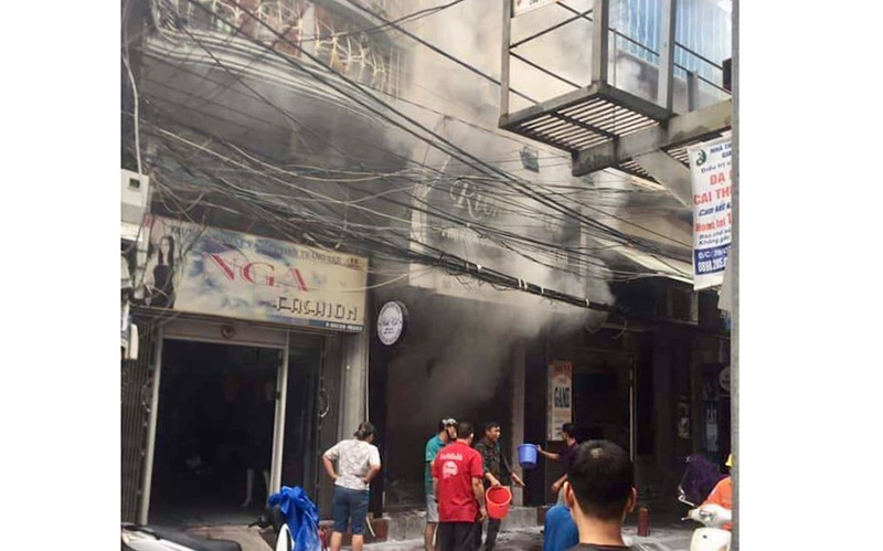 Hiện trường vụ cháy.
